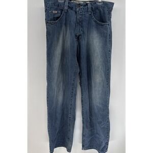 Vintage‎ Avirex Jeans Mens 38x34 Baggy Embroidered Y2K 90s Skate Hip Hop